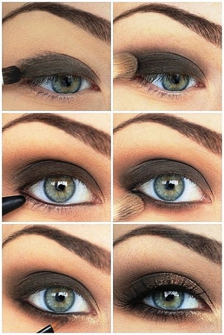 Арабский макияж для голубых глаз